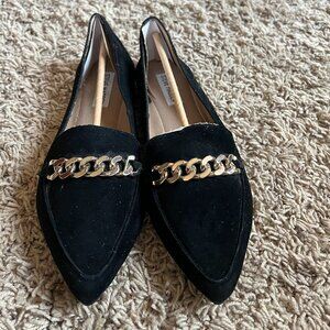 NEW Steve Madden Farrell in Black Suede, Size 8.5